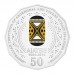 AUSTRALIA 2014 . FIFTY 50 CENT COIN . 50TH ANNIVERSARY OF AIATSIS . COLOURED COIN ON CARD